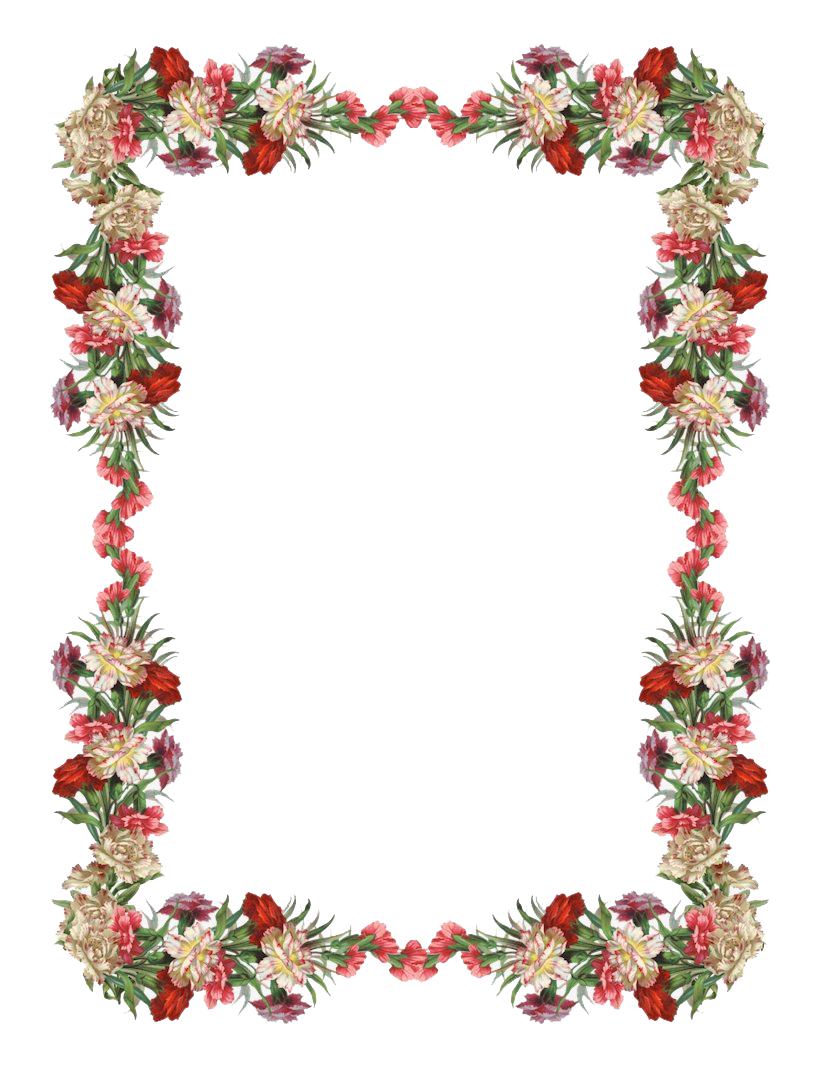 Floral Vintage Frame PNG Download Free PNG Image
