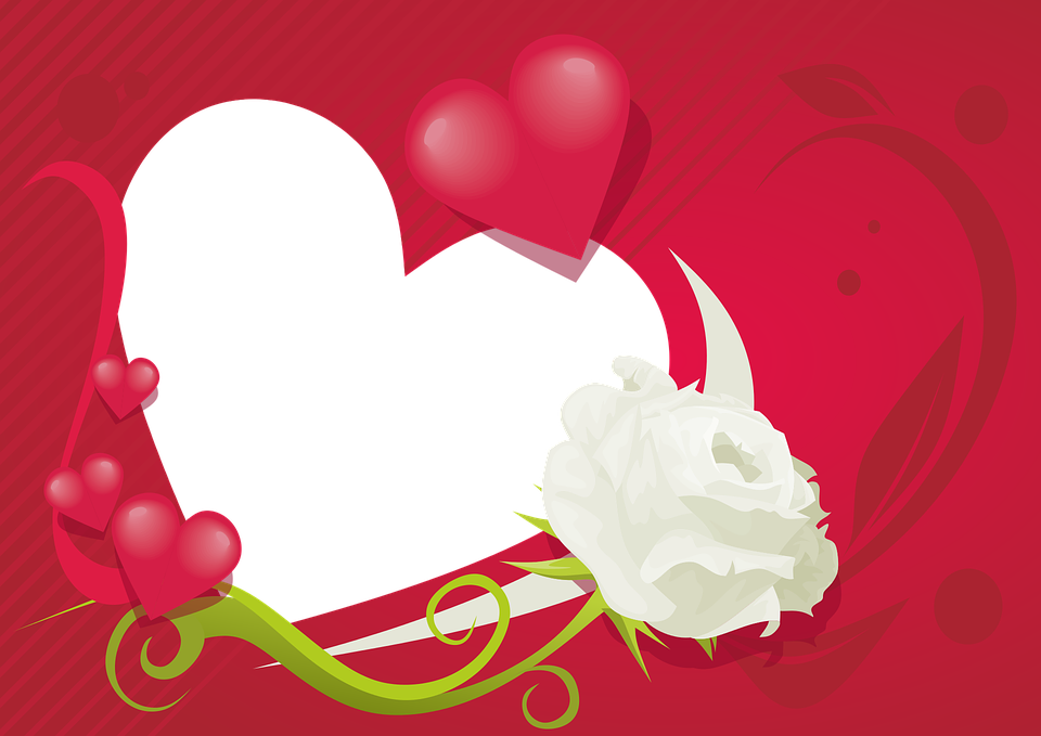 Heart Frame Romantic Free Clipart HQ PNG Image