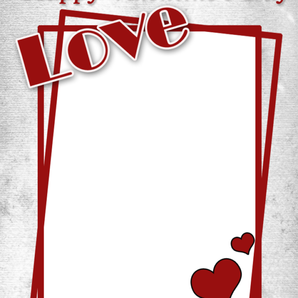 Valentine Love Frame Background 16583179 PNG