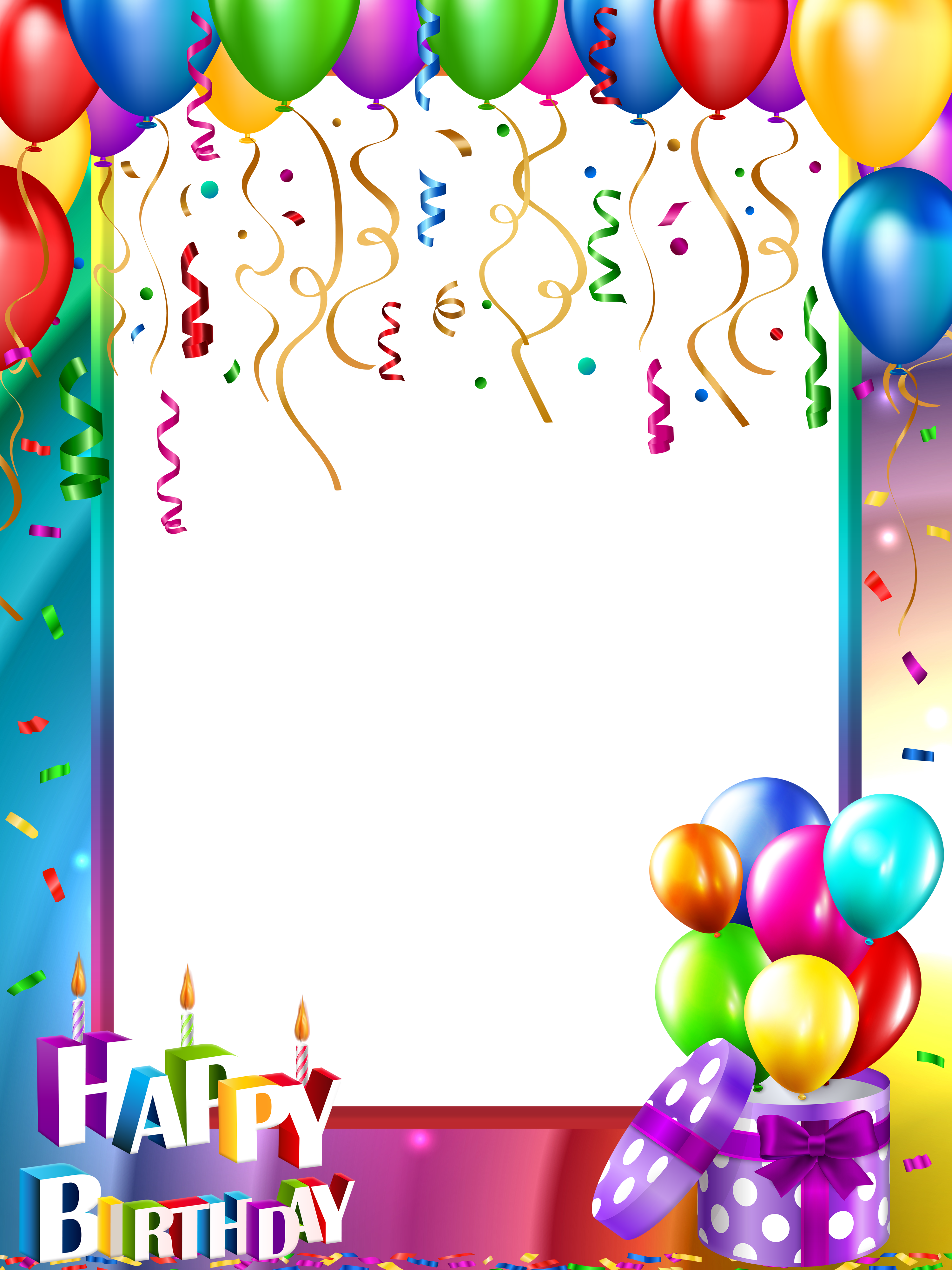Photos Frame Birthday Download HD PNG Image