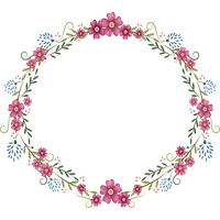 Floral Circle Border Blooming Free Photo