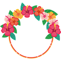 Floral Circle Border Blooming PNG Free Photo
