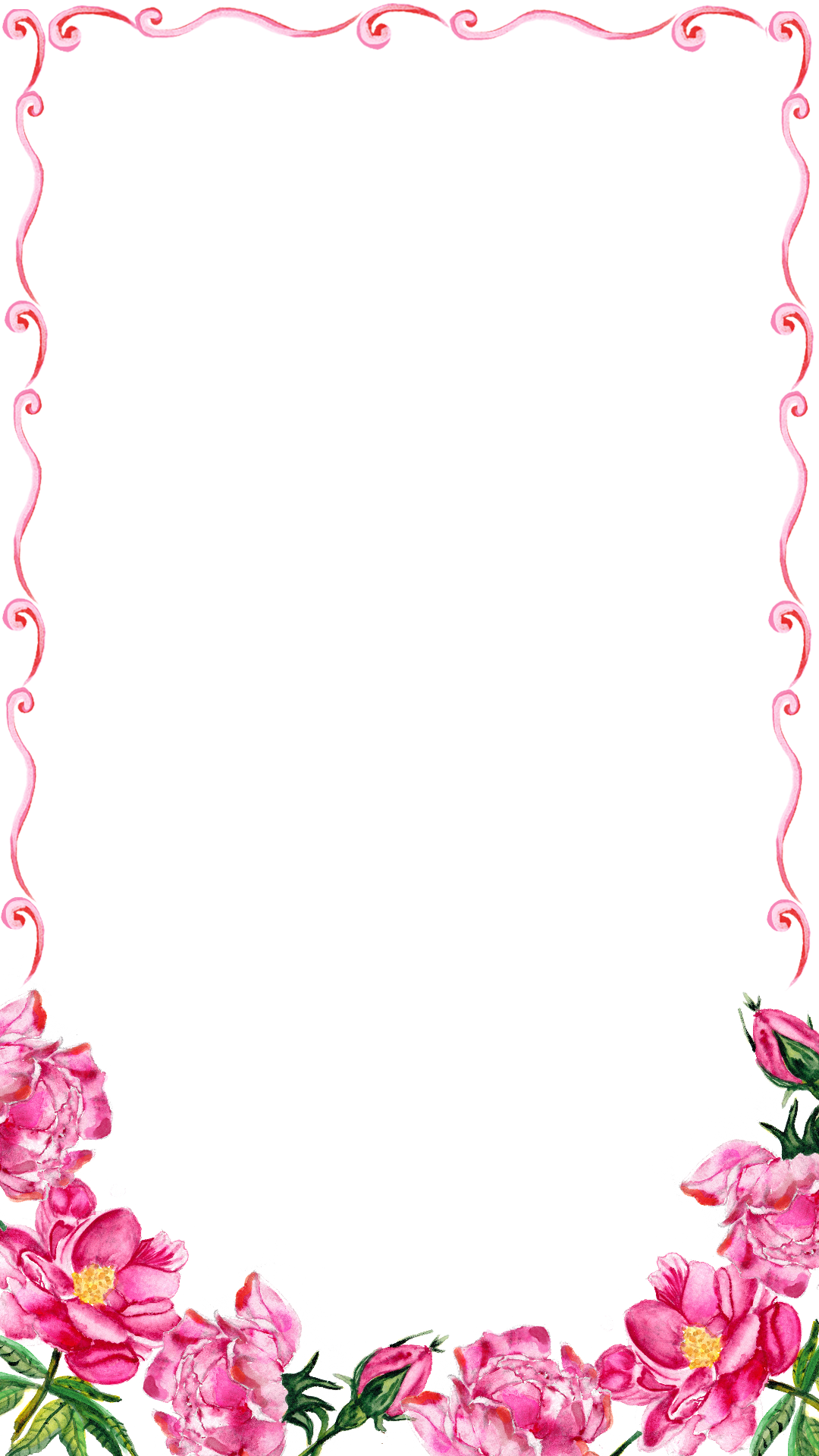 Floral Rose Border Free HQ Image PNG Image