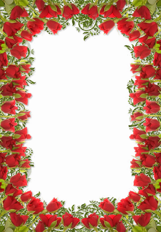 Floral Rose Border Photos Free Clipart HQ PNG Image