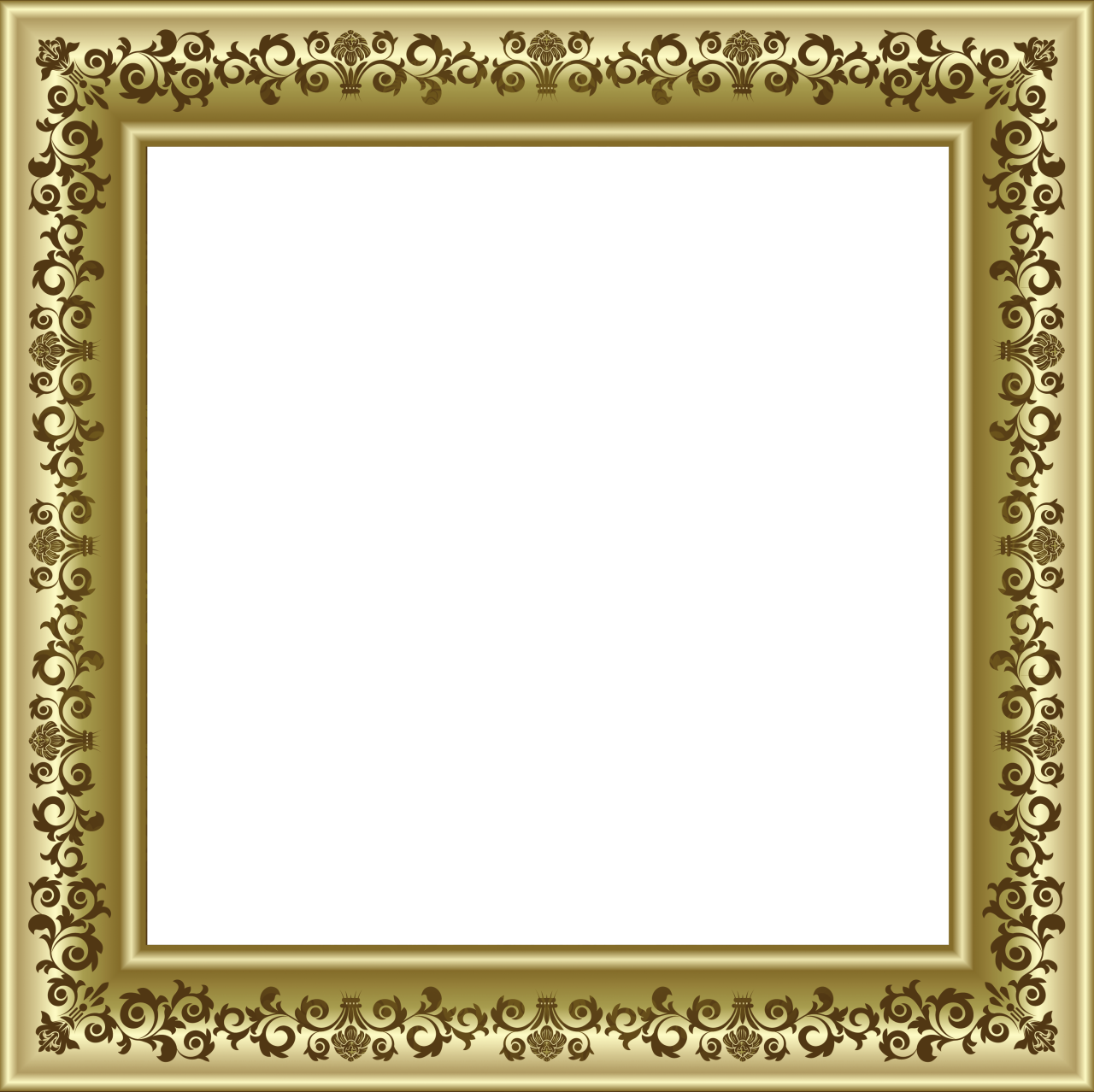 Vintage Frame Gold Photos Free HQ Image Transparent PNG Image