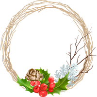 Frame Vector Circle Garland Free PNG HQ
