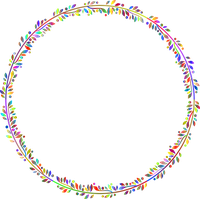 Frame Vector Circle Garland Download HQ