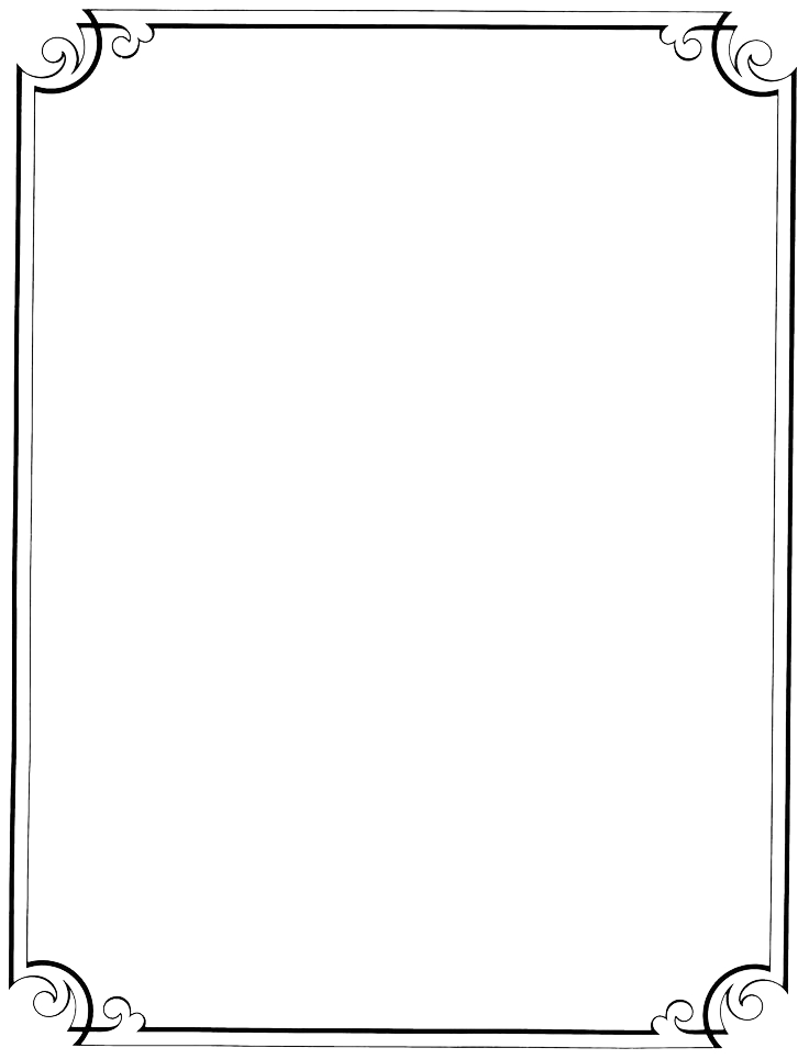 Vintage Border Frame File PNG Image