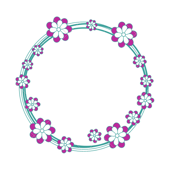 Floral Round Frame Free Download Transparent PNG Image