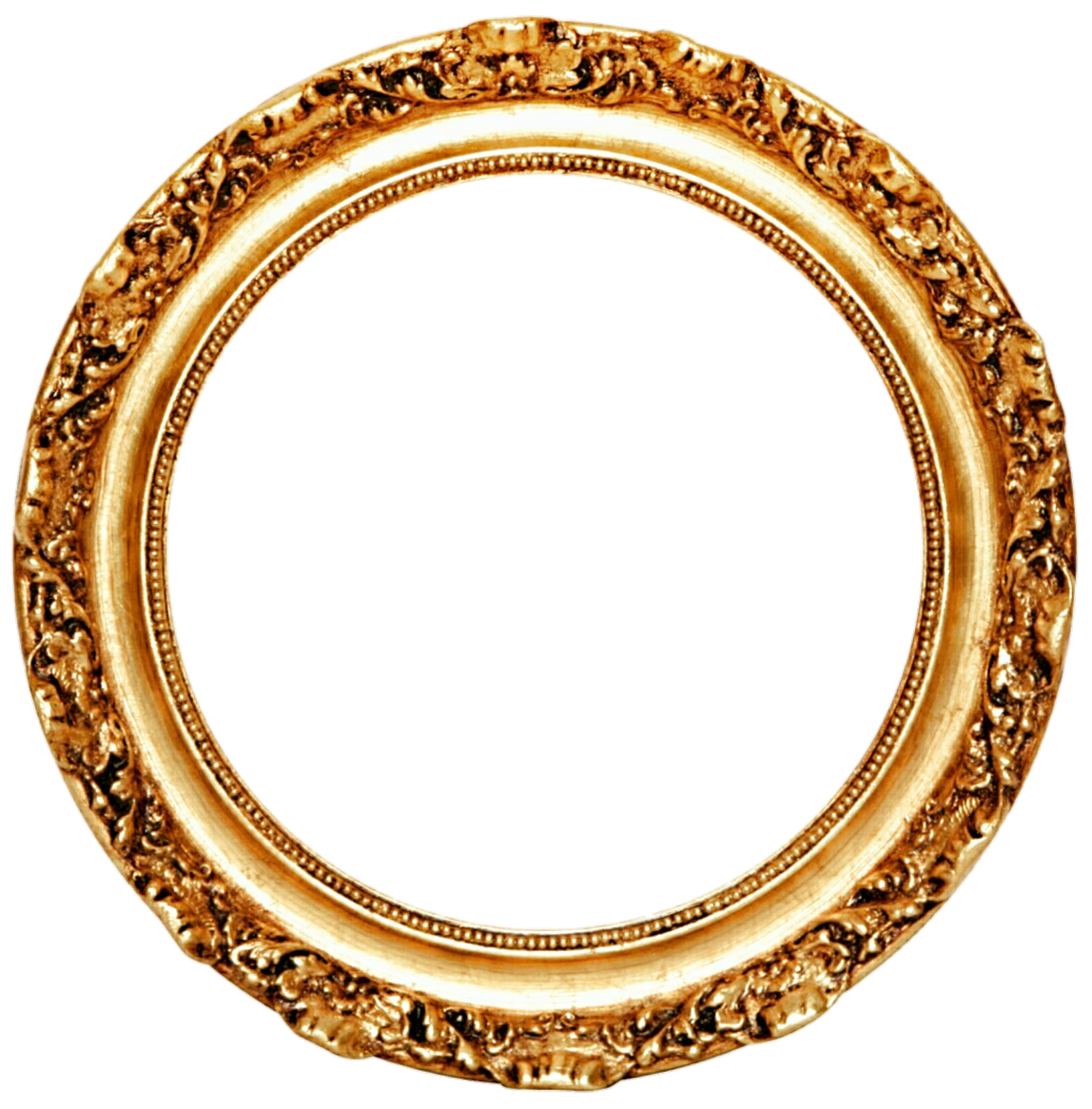 Golden Round Frame Transparent Transparent HQ PNG Download | FreePNGimg