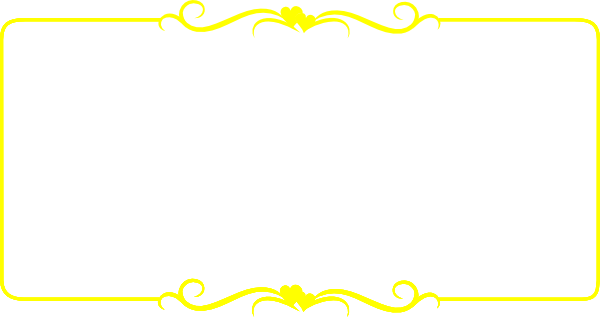 Yellow Border Frame Transparent Picture PNG Image