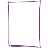 Purple Border Frame Image Transparent PNG Image