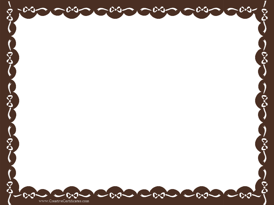 Brown Border Frame Transparent Background PNG Image