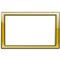 Gold Border Frame Transparent PNG
