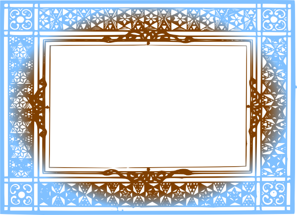 Brown Border Frame File PNG Image