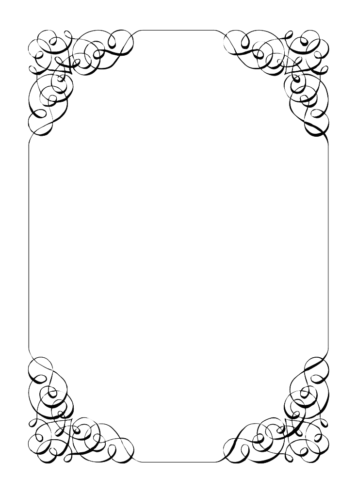 Wedding Invitation Border File PNG Image