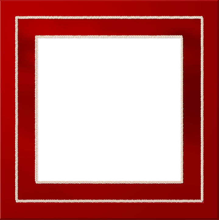 Red Border Frame Picture PNG Image