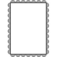 Gray Border Frame Transparent Background PNG