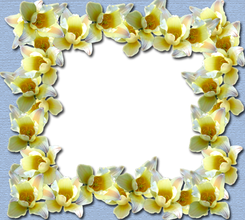 Yellow Border Frame File PNG Image