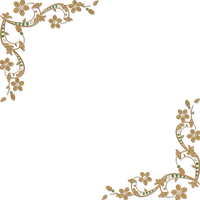 Gold Flower Frame Clipart
