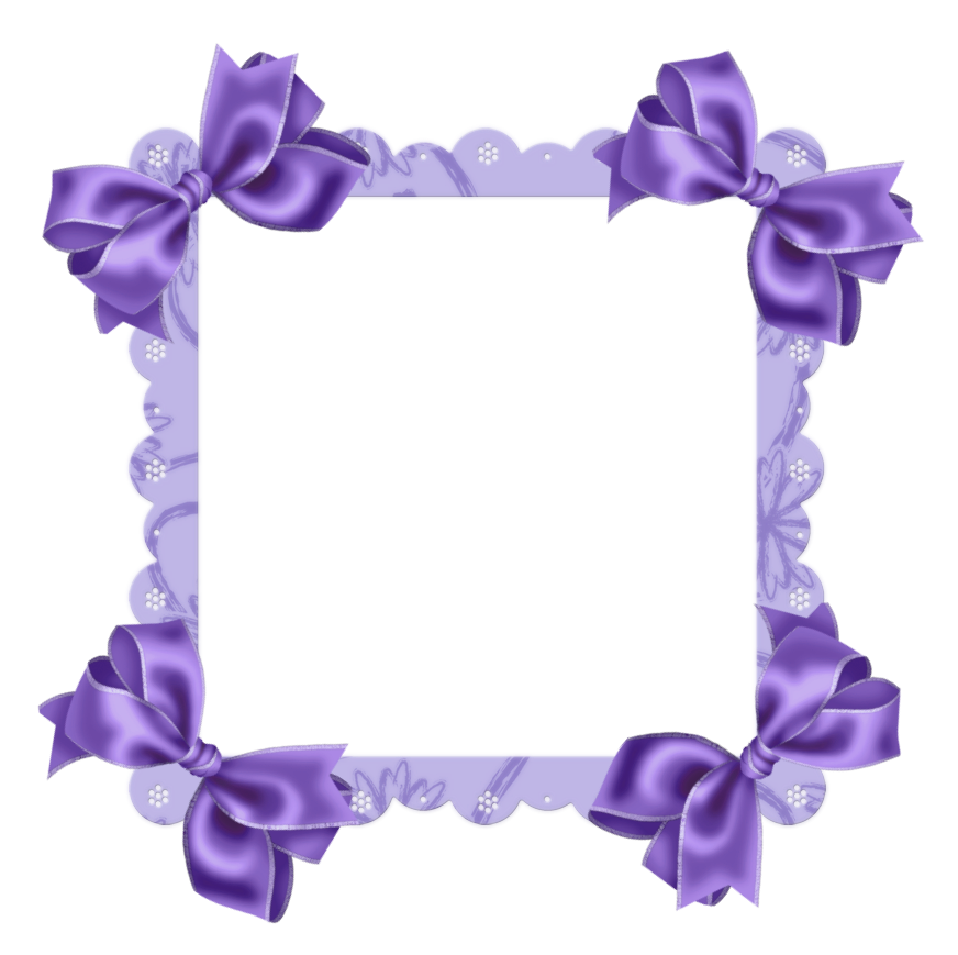Purple Border Frame Transparent Background PNG Image
