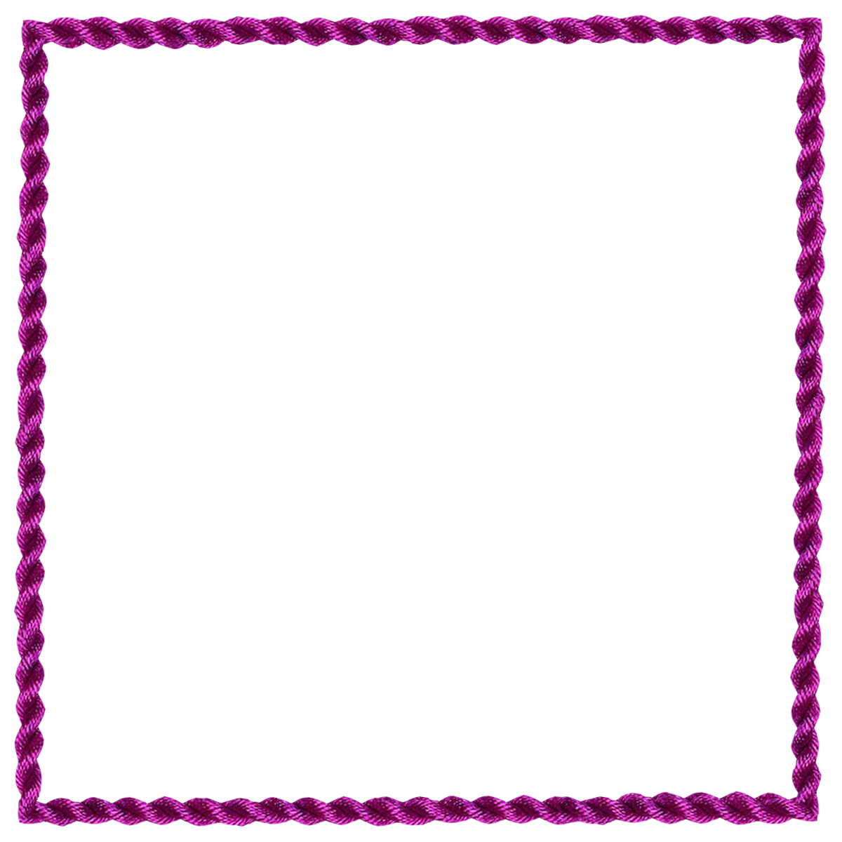 Fuchsia Border Frame Transparent PNG Image