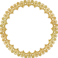 Gold Flower Frame Free Download