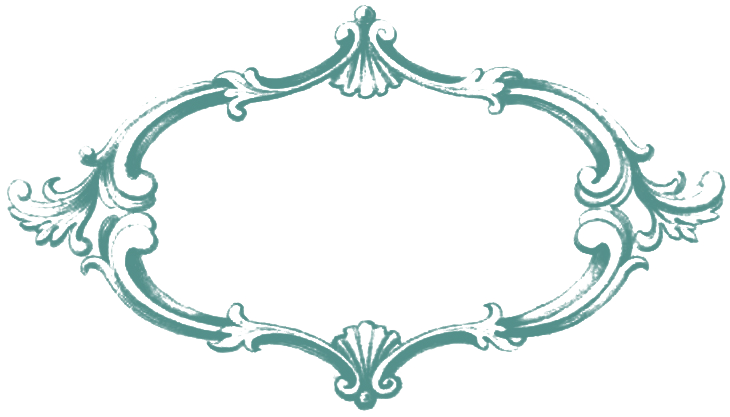 Teal Border Frame Hd PNG Image