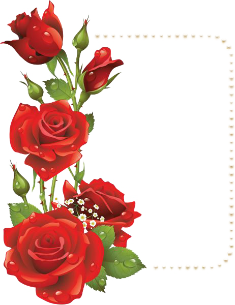 Download Picture Flower Frame Pic Application Editor Red HQ PNG Image