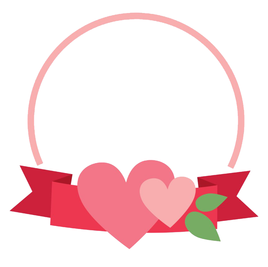 Cute Frame Heart Free Photo PNG Image