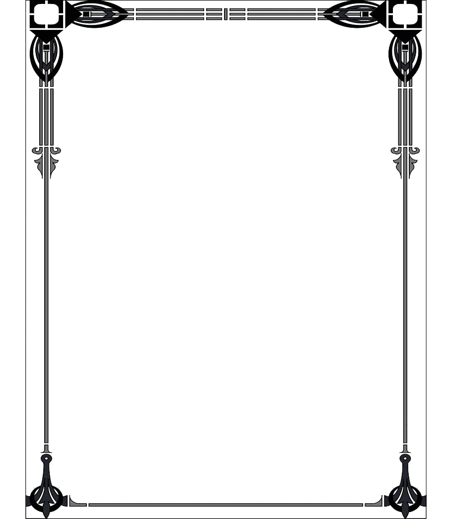 Border Art Black Free HQ Image Transparent PNG Image