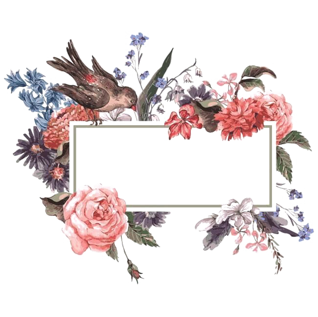 Watercolor Floral Frame Flower Free Download PNG HQ PNG Image