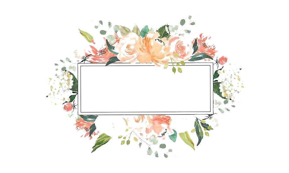 Watercolor Floral Frame Flower Pic PNG Image