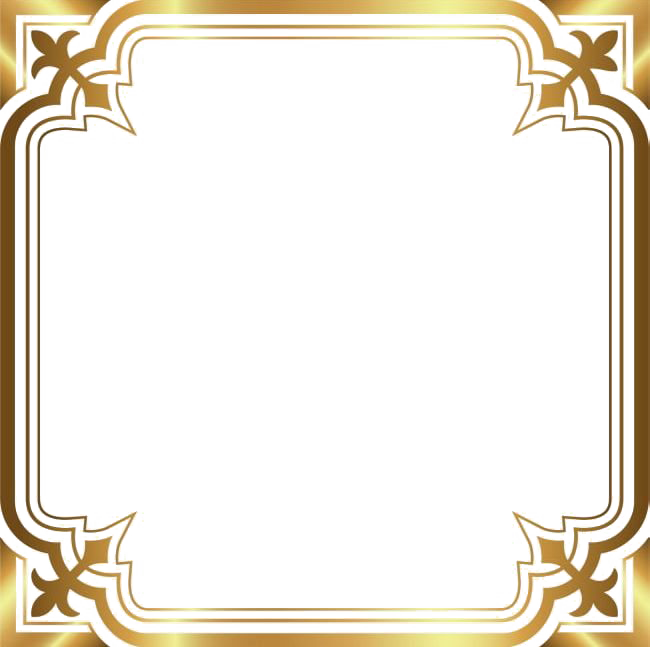Golden Frame Luxury Free Clipart HQ PNG Image