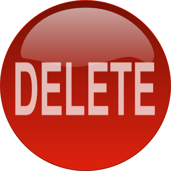 data delete button