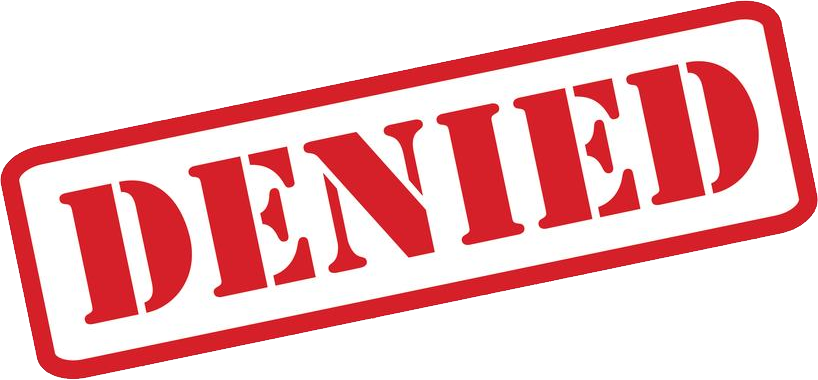 Denied Transparent PNG Image