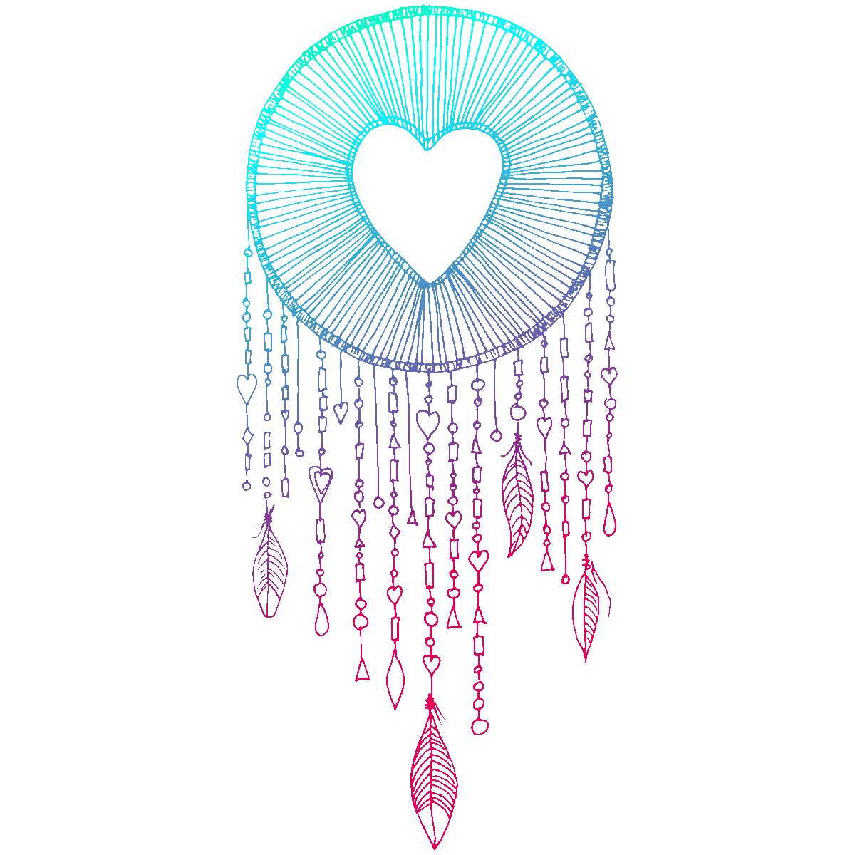 Heart Symbol Drawing Dreamcatcher PNG Free Photo PNG Image