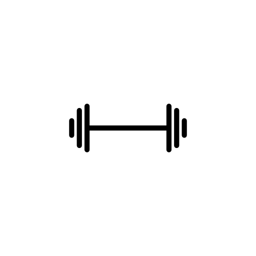 Icon Dumbbell Physical Exercise Barbell Free Frame PNG Image