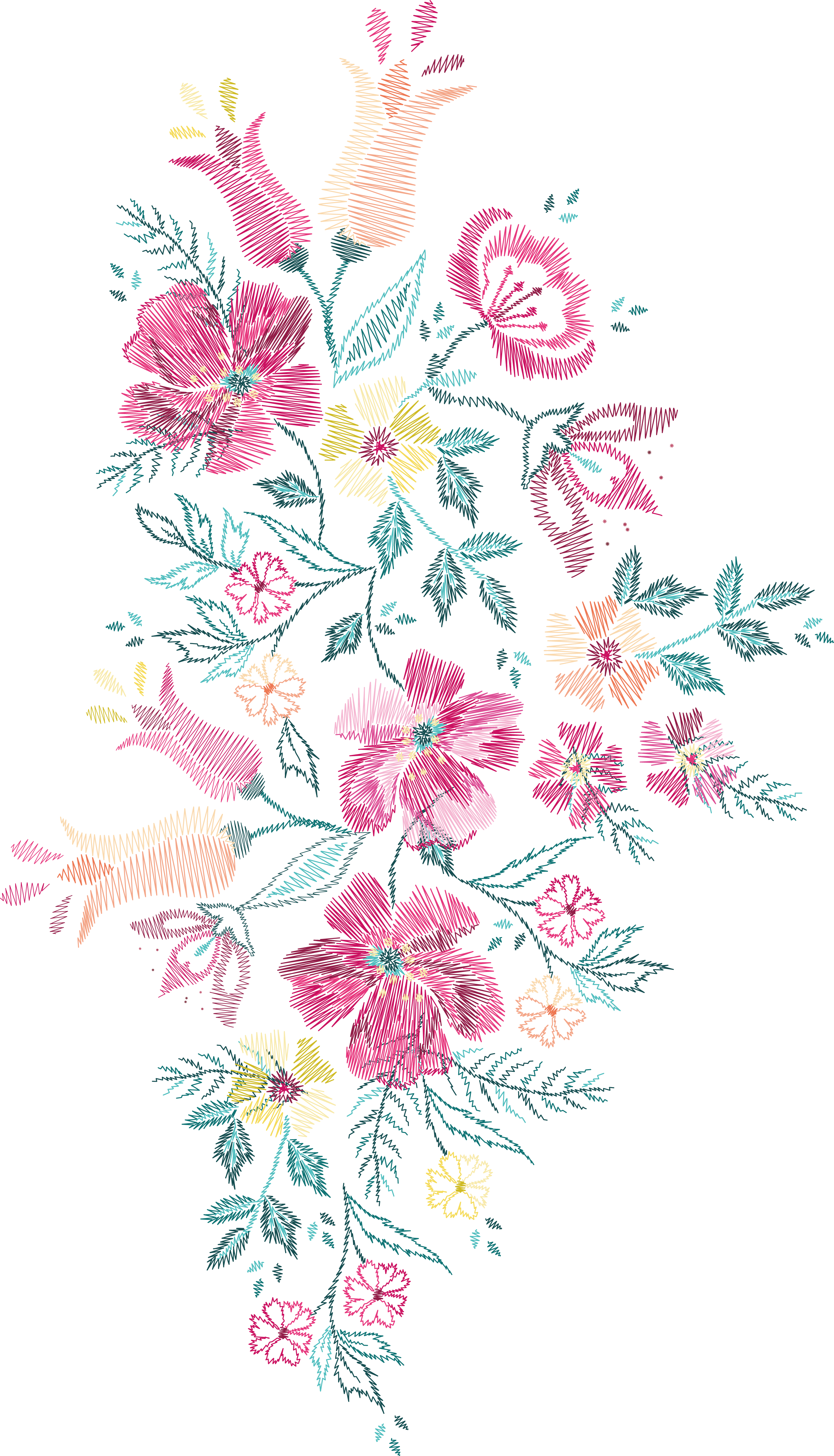 Download Pink Flower Cross Embroidery Stitch Free Download Image Hq Png Image Freepngimg