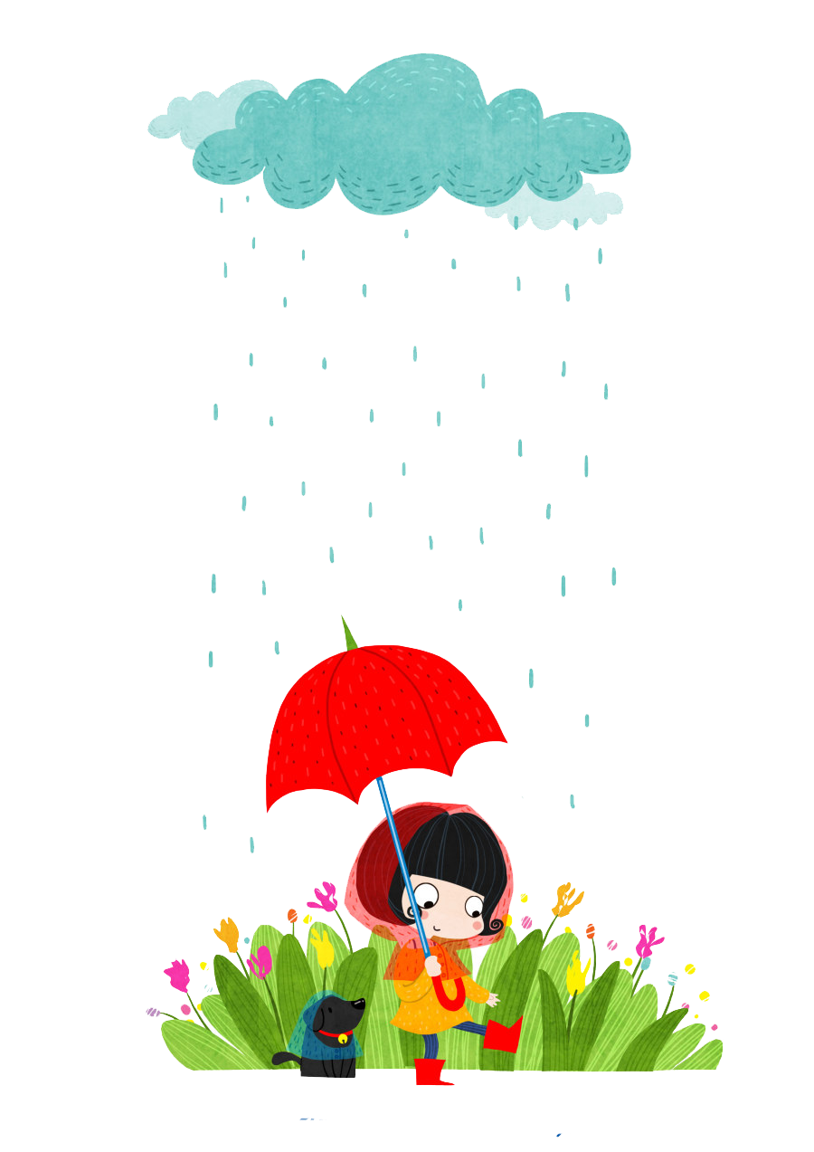 Flower Art Encapsulated Rain Postscript Designer PNG Image