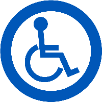 Disabled handicap symbol PNG