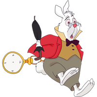 Wonderland Alice Rabbit In Free Download PNG HD