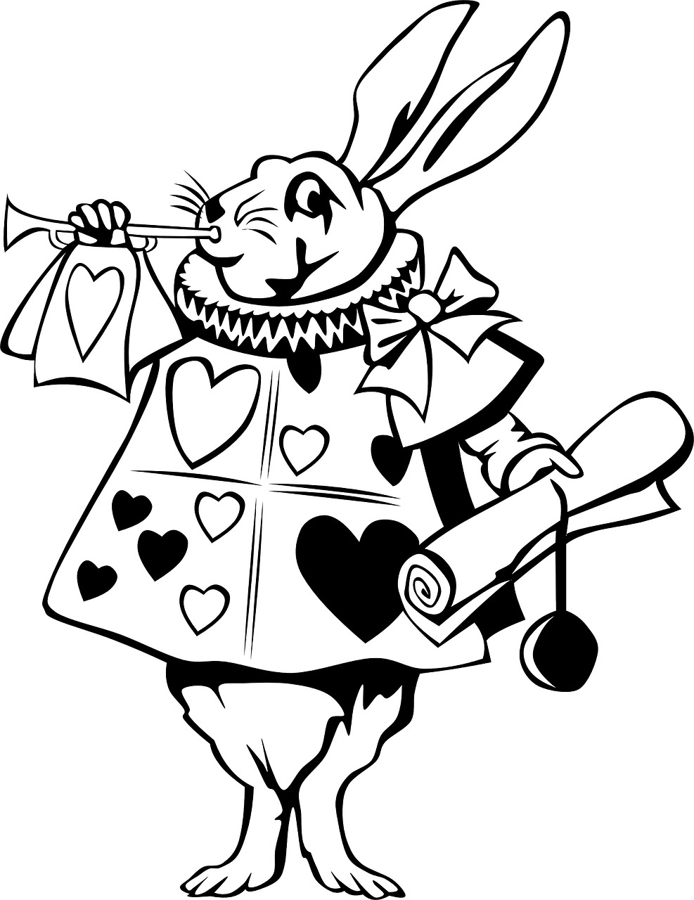 Wonderland Images Alice Rabbit In PNG Image