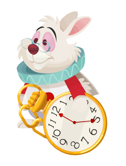 Wonderland Alice Rabbit In Free Download PNG HQ PNG Image