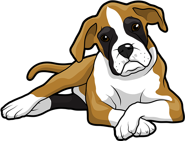 Boxer Dog Sitting Download HQ PNG Image