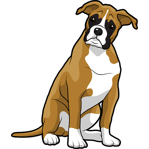 Vector Boxer Dog Free PNG HQ PNG Image