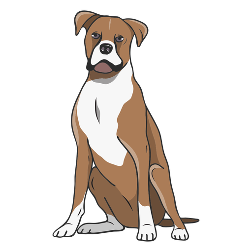 Boxer Vector Dog Free HQ Image PNG Image