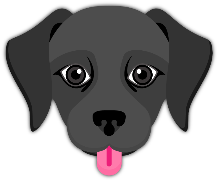 Emoji Black Labrador Dog Download Free Image PNG Image