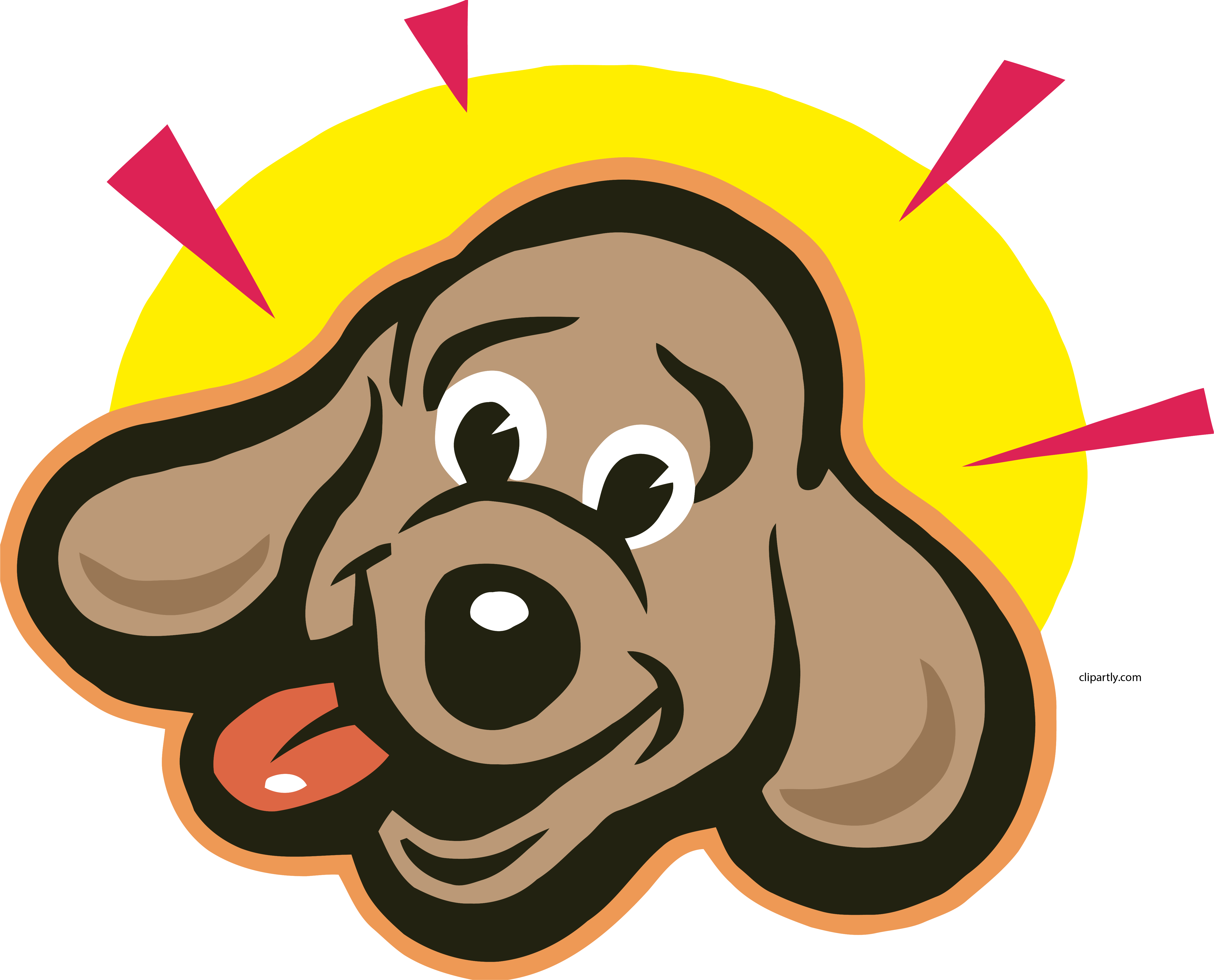 Puppy Dog Face Free Clipart HQ PNG Image