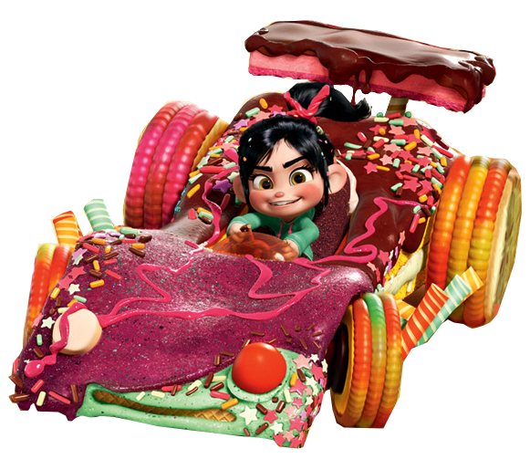 Vanellope Infinity Doll Car Von Toy Schweetz PNG Image